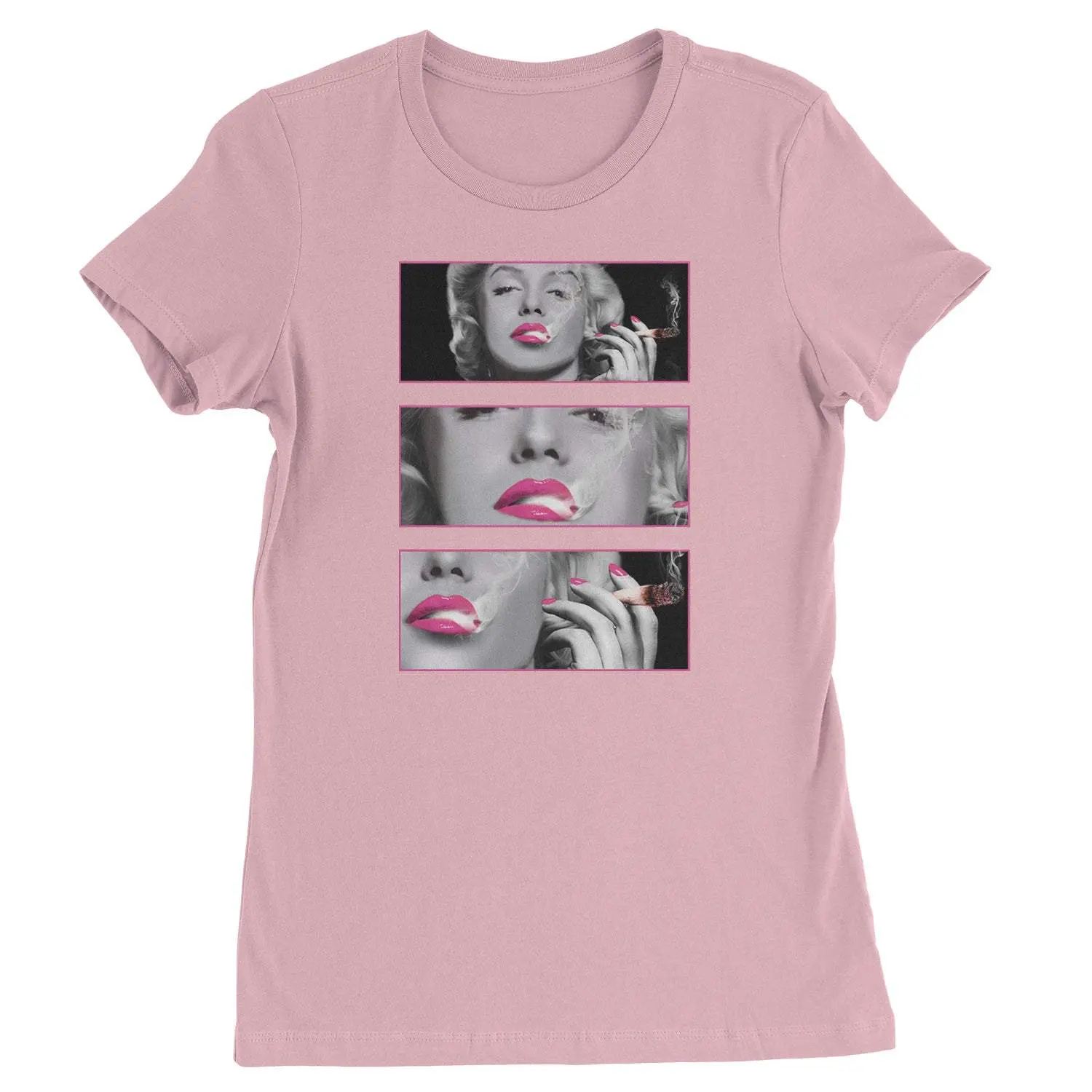 Marilyn Monroe Roll It Lick It Smoke It Womens T-shirt