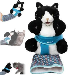 Cats Puppet Wrestler,Cat Wrestling Toy Puppet,Cat Stuff,Cat Coy,With Tough Padding for Safe and Fun Interactive Play