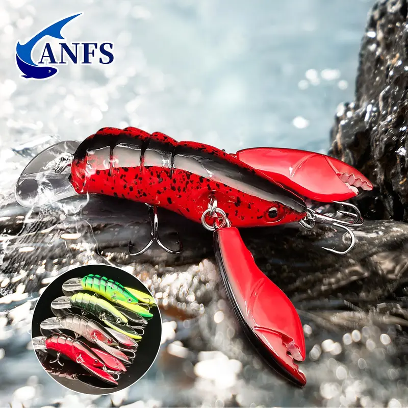 Artificial Crayfish Simulation Fishing Lure, Lifelike Crayfish Lures, 1 Count Realistic Fake Fishing Bait with Hook, Fishing Accessories for Outdoor Fishing, Fishing Supplies, Fishing Gear