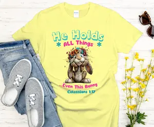He Holds All things - even this bunny. T-shirt