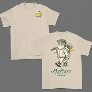 2026 Augusta Golf Gnome T-Shirt, Funny Vintage Caddy Golf Graphic Tee for Men Women, Retro Golfer Style Shirt, Premium Cotton Casual Tee, Trendy Golf Streetwear, Golf Fan Gift