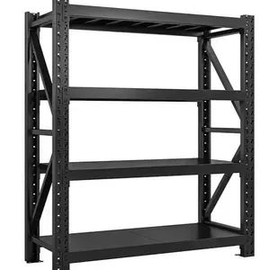 4-Tier Heavy Duty Storage Rack, Industrial Warehouse & Garage Shelving Unit, 300KG Per Shelf Load Capacity