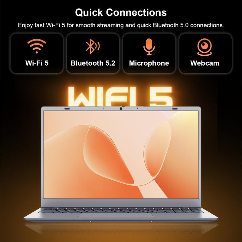 15.6" FHD Laptop 1920x1080 AMD 3020e Up to 2.6GHz 2 Cores 2 Threads, 8GB DDR4 RAM 256GB SSD Wifi5 Bluetooth5.0 for Work, Study, Remote Learning & Everyday Entertainment