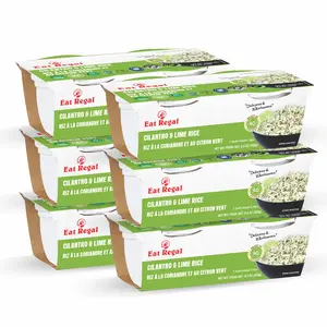 Eat Regal Flavored Rice, 2 Individual Cups, Pack of 6, Ready in 60 Seconds (Pack of 6, Cilantro & Lime Rice)