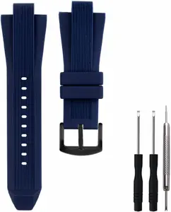 Rubber Watch Band Strap Replacement for  - 13x29mm Watch Band Compatible with MK8380 MK8356 MK8295 MK9020