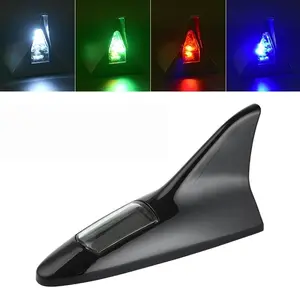 Solar Shark Fin Light Car Topper, Fun Automotive Decoration, LED Flashing Warning Lamp, Night Safety Alert, Wire-Free Installation, Car Accessories