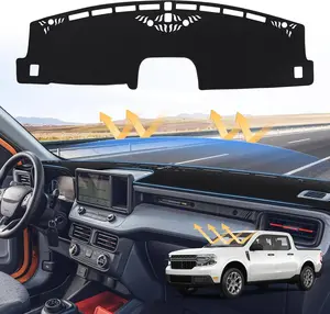 KUST Dash Cover for 2025 2024 2023 2022 Ford Maverick Dashboard Cover Mat for Maverick Accessories Suede Dash Mat Maverick Sun Shade Nonslip Mesh Protector No Glare