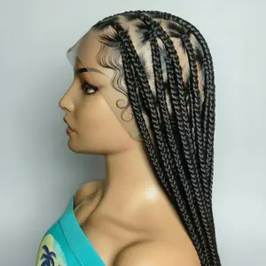 Large Knotless Braids. Full Lace with Baby Hair.