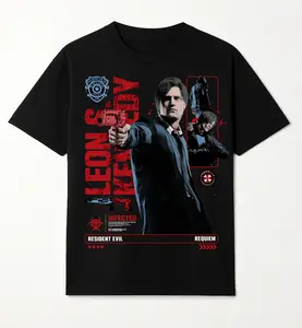 Leon S. Kenedy RE9 Requiem Bootleg Character 2026 Unisex T-Shirt , Best Gift for fan Resident Evil 9 Tee