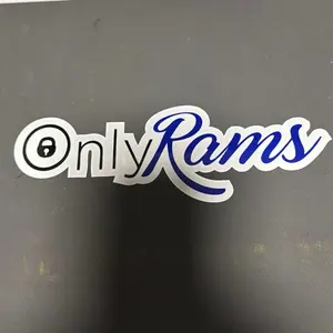 Only rams sticker 8”x2”