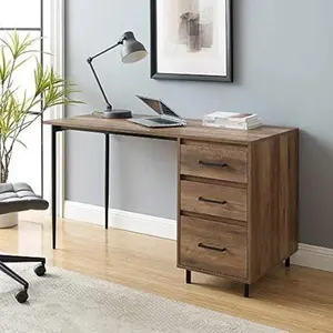 Walker Edison 52" 3 drawer Rustic Oak Desk