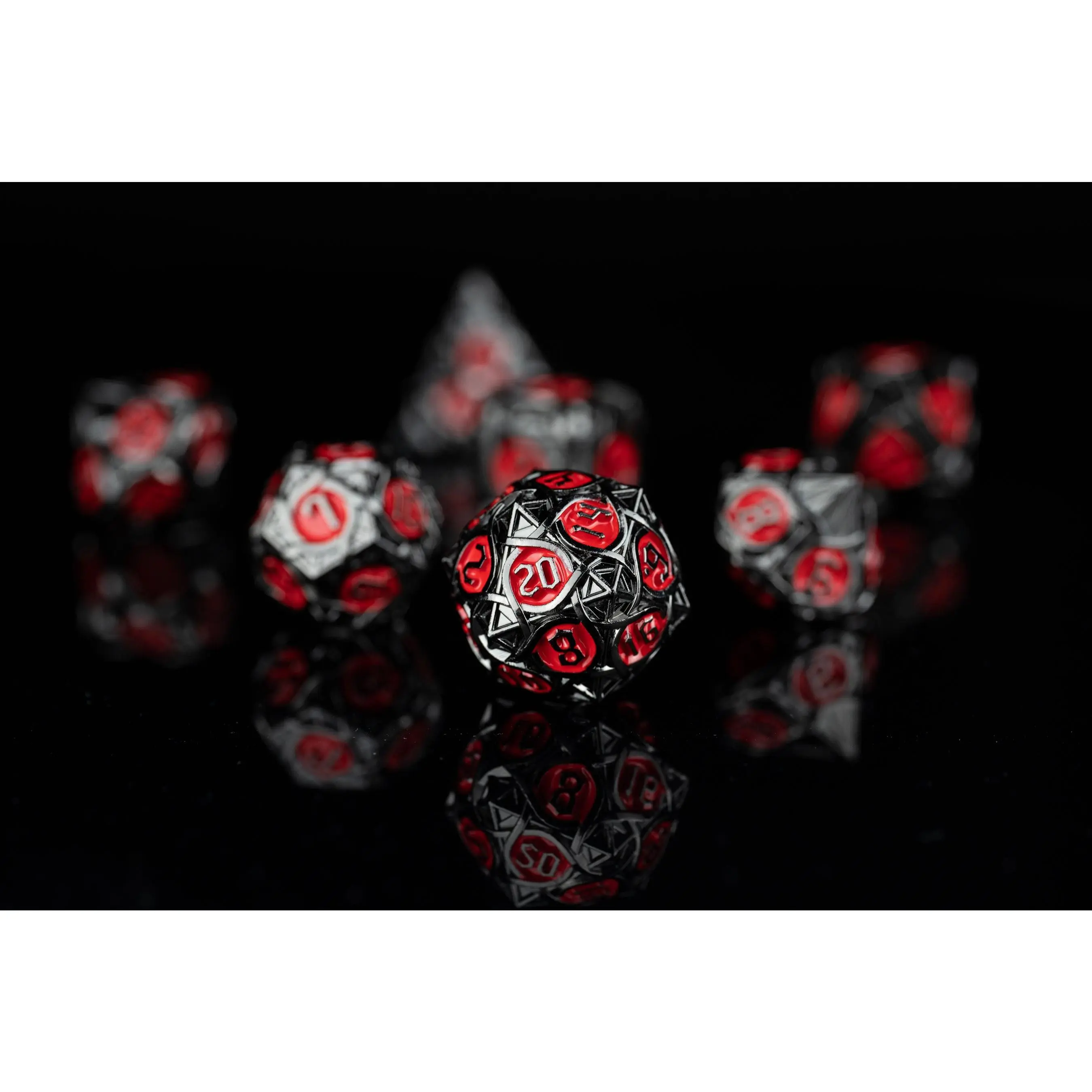 Dark Ember Metal Dice Set