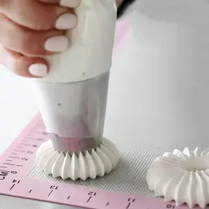 1pc Large Stainless Steel Piping Tip for Cake Decorating - Russian Icing Nozzle for Frosting, Cupcakes, Cookies - Essential Baking Tools and Kitchen Gadgets