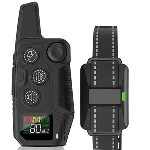 3300 FT Dog Shock Training Collar Remote Rechargeable IPX7 Waterproof Pet LCD Trainer with 3 Training Modes for 5-120lbs Small Medium Large Dogs