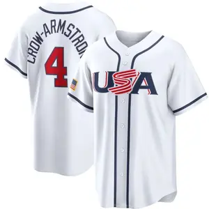 Pete Crow-Armstrong Jersey,USA 2026 World Baseball Classic,White Limited Stitched Shirt Custom Jersey Man/Youth size