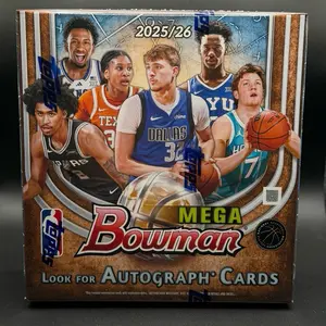 2025-26 Bowman Chrome Mega Box (1) | Factory Sealed | All Cards Ship | Rip & Ship or Ship
