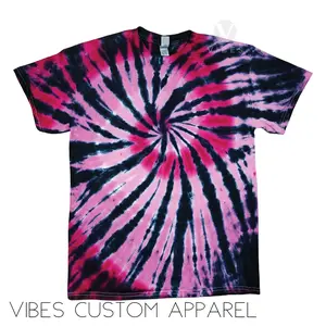 Stupid Cupid Valentine's Day Pink and Black Spiral Unisex Tie Dye Tshirt