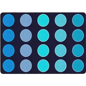 Ocean Dots Classroom Seating Rug - Factory Second
