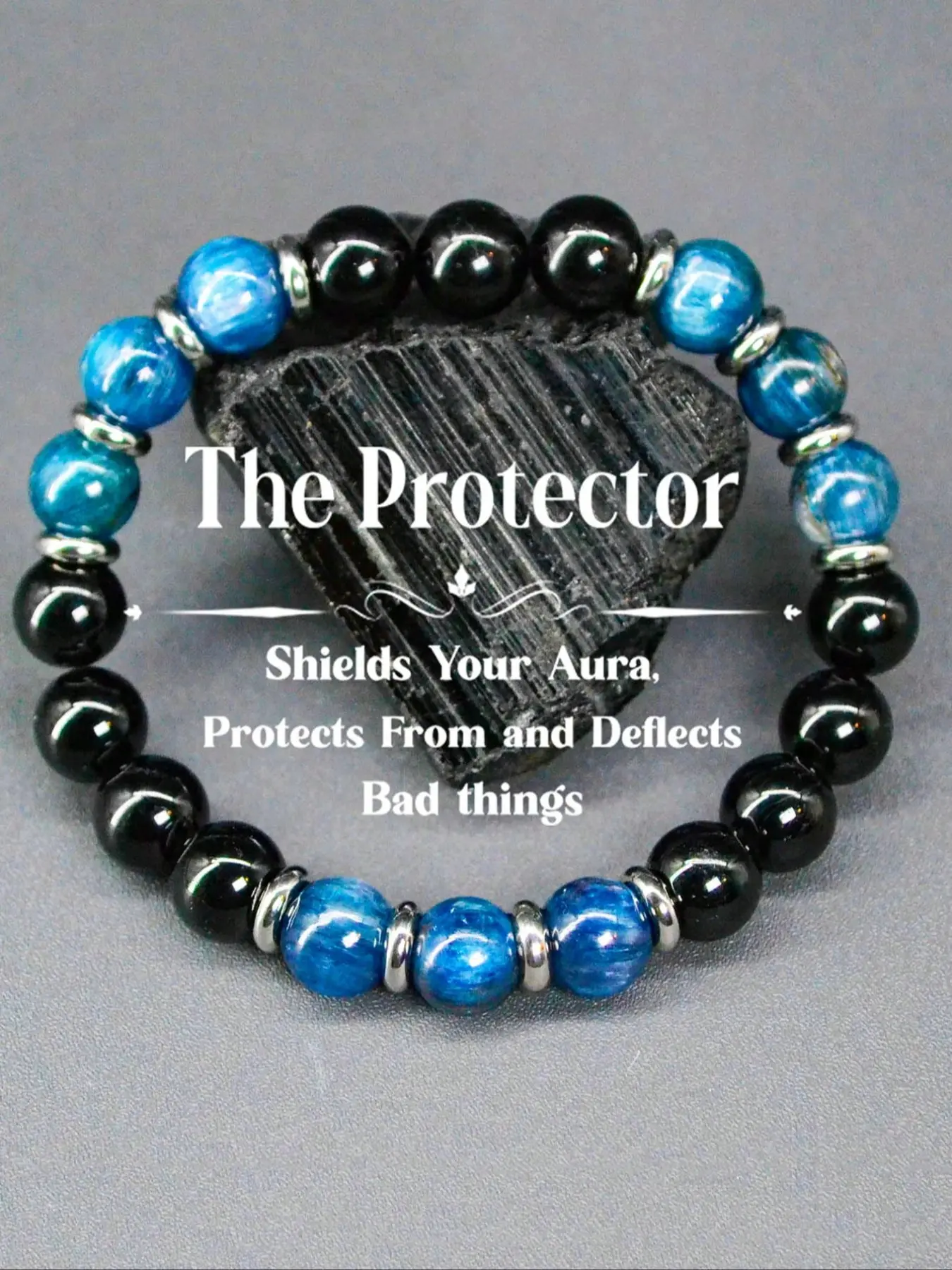 Blue apatite beads provide a sense of protection, handmade beads are suitable for both men and women to wear on a daily basis as a Jewelry Bracelet, and are the first choice for holiday gifts Gift Jewelry Beaded Bracelets