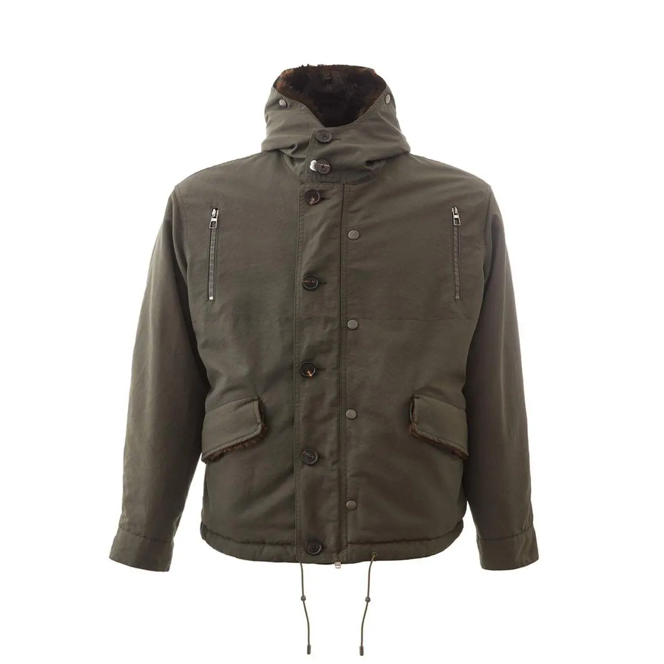 Lardini Parka Jacket with Inner Eco Fur