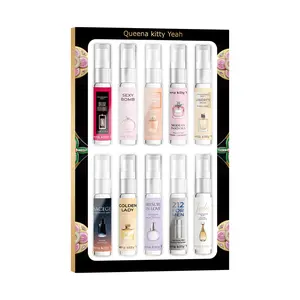 【5ml*10】pcs Queena Kitty Yeah Golden Black Limited Edition Perfume Gift set honey  oud  bella  vita fragrance Men's Long Lasting Fragrance Set mini perfume  cologne Floral Fruity Eau de Parfum Spray Sunshine Vanilla Gourmet Perfume vanilla  perfumes edp m