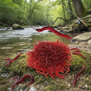 Night Glow Fishing Lures Kit: Realistic Scented Soft Baits with Worms, Artificial Flies, Fish Shapes for All Water Types - Saltwater Freshwater River Lake Ocean Day Night Angling Gear