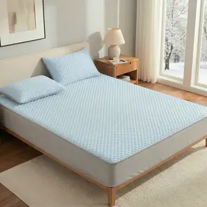 Waterproof Mattress Protector - Cool, Silent & Soft, No Crinkly Noise, Deep Pockets Fit 8-13 Inches, Dirt-Proof & Breathable Bed Accessories for Family, Pets & Hotel, gift suitable tiktokshopspringglowup bedroom comfort