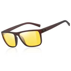 Rmmeey Night Vision Glasses for Men and Women Yellow Safety Driving Glasses with UV Protection and Anti Glare