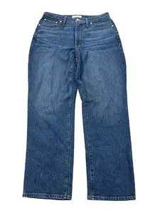 Jeans Straight By Madewell In Blue Denim, Size:12