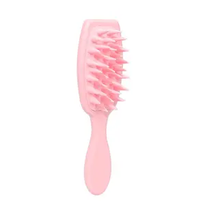 Long Handle Silicone Large Cone Teeth Shampoo Scalp Massage Brush Hair Washing Tool for Home Use Long Handle Easy Wash No Mess Hands Large Cone Teeth Deep Clean and Massage Roots Soft Silicone Gentle on Scalp 2 in 1 Wash and Massage