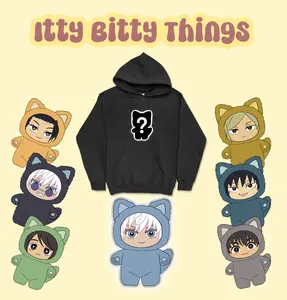 JJK Plush Embroidered Hoodie - Crewneck