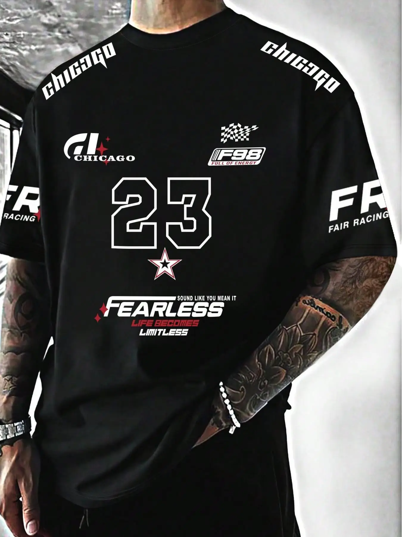 Unisex's Letter & Number Print Round Neck Tee, Regular Fit Casual Short Sleeve Crew Neck T-shirt for Daily Wear, Unisex Top for All Seasons, Crewneck