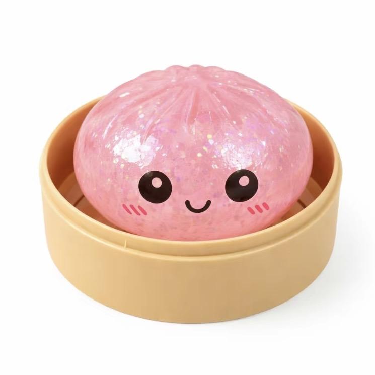 Glitter Smiling Dumpling Squishy with Steamer Box – Maltose Texture Soft TPR Fidget Toy for Kids & Adults, Cute Emoji Squeeze Ball, Ideal for Stress Relief & Gifting Glitter Smiling Dumpling Squishy with Steamer Box – Maltose Texture Soft TPR Fidget Toy for Kids & Adults, Cute Emoji Squeeze Ball, Ideal for Stress Relief & Gifting