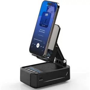 Cell Phone Stand with   Induction  Speaker, No  Pairing Needed, 1-Second Connection,  Surround Sound, Practical Gifts for men, women, Dad, Mom, Hearing Impaired