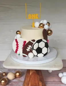 Custom Football Goal Post Cake Topper with Number – Personalized Acrylic Sports Birthday Cake Decoration for Kids, Teens, and Football Fans – Smash Cake, Team Party Cake Charm, Boys Bday Sports Themed Milestone Celebration, First Birthday Ornaments Soccer