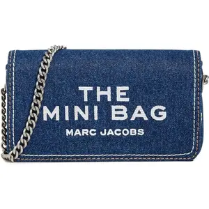 Pre-owned MARC JACOBS Denim Tote Bags The Chain Mini Bag Dark Women's Wash