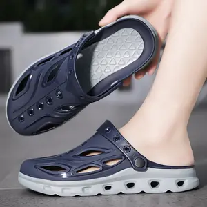 Bdhjydb Men'S Summer Outdoor Non-Slip Clogs, Half-Slippers for Fishing And Driving, Dual-Use Sporty Heeled Sandals