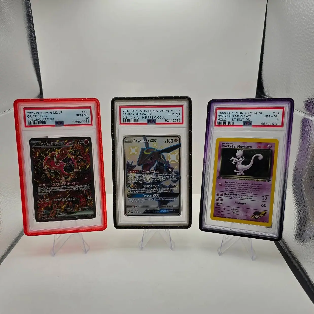 PSA Slab Guard w/ Backplate – Premium TPU Bumper Case for Graded Cards