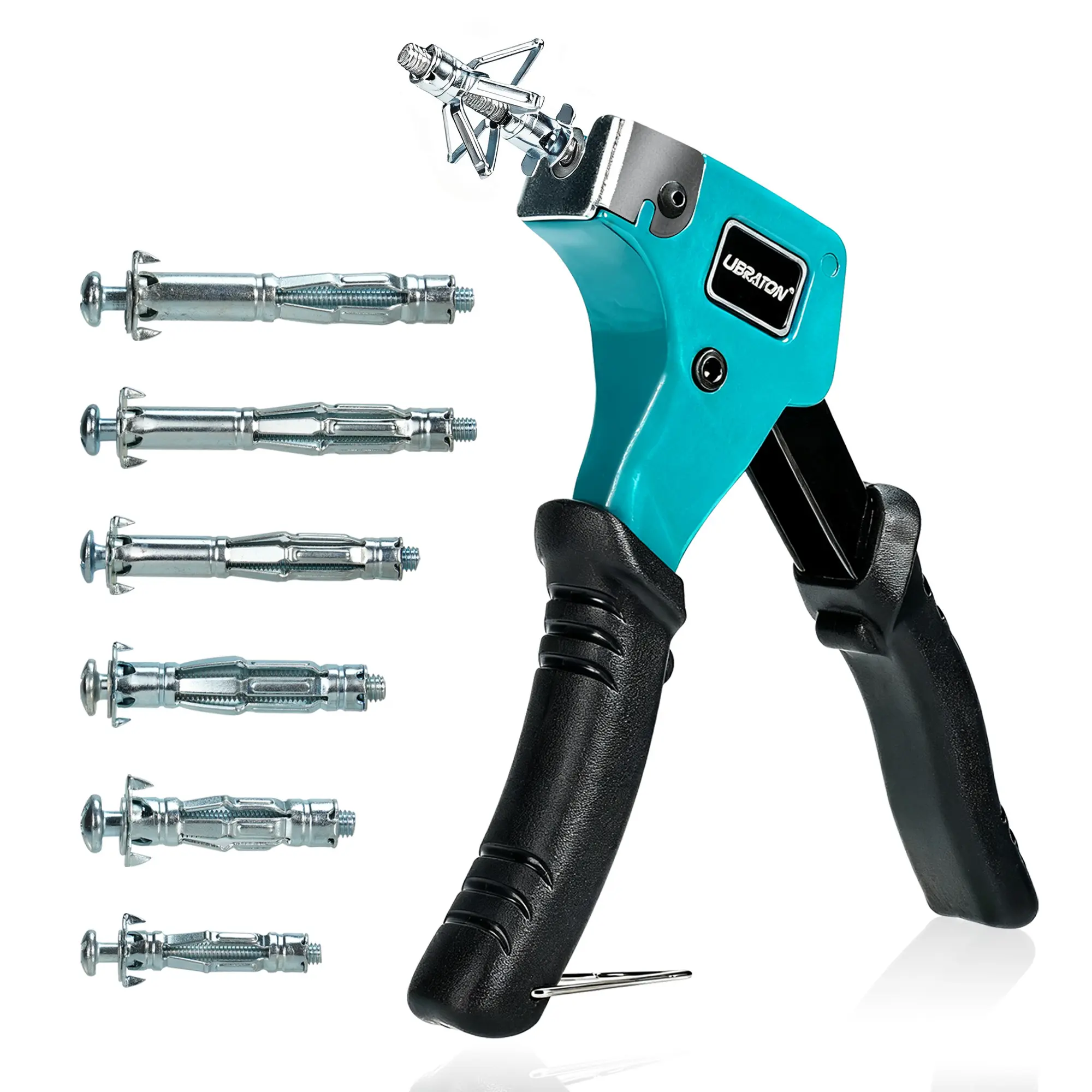 LIBRATON Molly Bolts for Drywall & Plaster Walls (0.12"-1.52"), 30PCS in 6 Sizes with Setting Tool, Heavy Duty Hollow Wall Metal Anchors Screws Kit, Holds Up to 65lbs, for TV, Shelf, Mirror