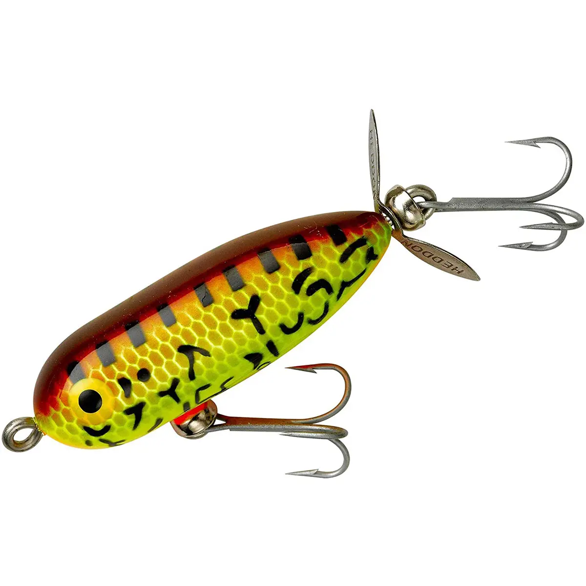 Heddon Tiny Torpedo Topwater Fishing Tackle, Brown Crawdad, 1/4 oz, 1 7/8-inch Lure for Largemouth & Smallmouth Bass Fishing, Largemouth Bass Fishing