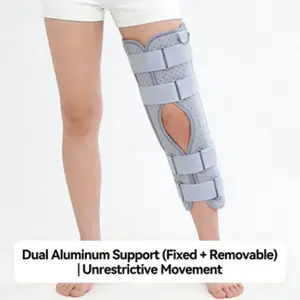Knee and leg stabilizers with detachable aluminum bars  suitable for light household chores and commuting