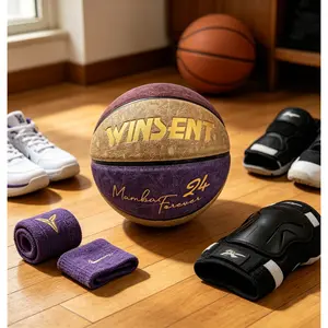 WINSENT Holographic Reflective Basketball | Glow in The Dark Official Size 7 Basketball for Night Play