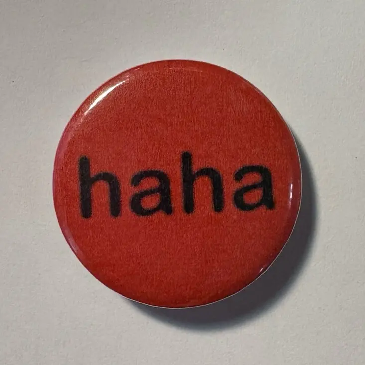 Faye Webster haha 1.25 inch Pin Button Badge - music artist Faye Webster merch pinback buttons pins