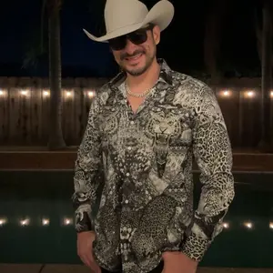 Jaguar Rhinestone Long Sleeve Shirt (Slimfit)