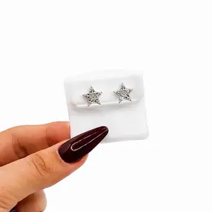 C-ST-00265 925 MOISSANITE DIFFERENT DESIGN STUDS EARRING