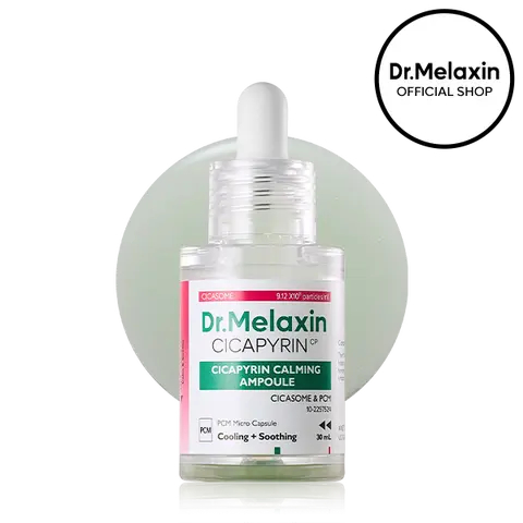 [Dr.Melaxin] Cicapyrin Calming Ampoule | Soothing, Cooling, Cica-Exosome | Korean Cosmetics | 1.01 fl. oz.