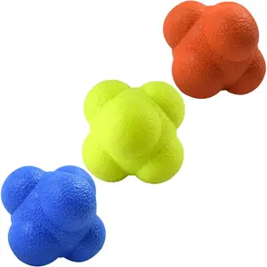 Reaction Ball,Reflex Ball for Hand Eye Coordination ,2.83 inch,Pack of 3-Orange,Blue,Yellow.