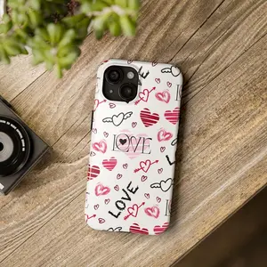 Valentines Tough Phone Cases, Heart Design, Protective Phone Covers, Love Gifts, Phone Accessories, Romantic Phone Cases