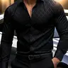 Men's Business Shirt Cs25, Classic Office & Party Wear, Fitted Design, Contemporary Style, All Seasons, Collared Fitted Shirt