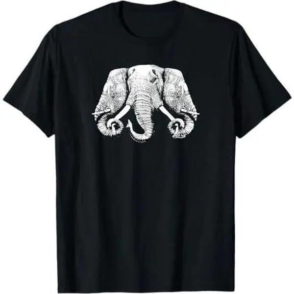 3 Headed Elephant Design Style Original Kingdom of Laos Flag T-Shirt